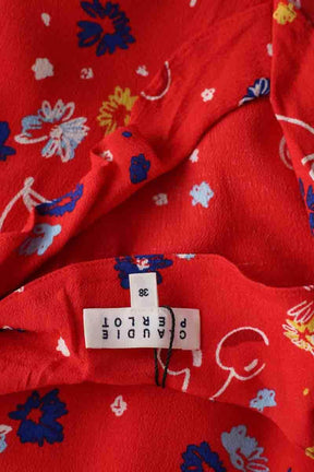 Robe Claudie Pierlot Rouge en Synthétique