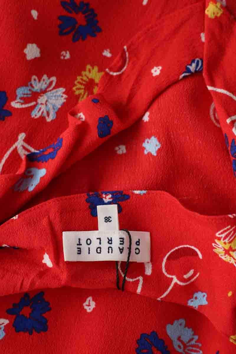 Robe Claudie Pierlot Rouge en Synthétique