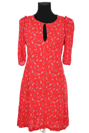Robe Claudie Pierlot Rouge en Viscose, taille M - Seconde Main