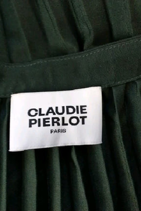 Robe Claudie Pierlot Vert en Polyester