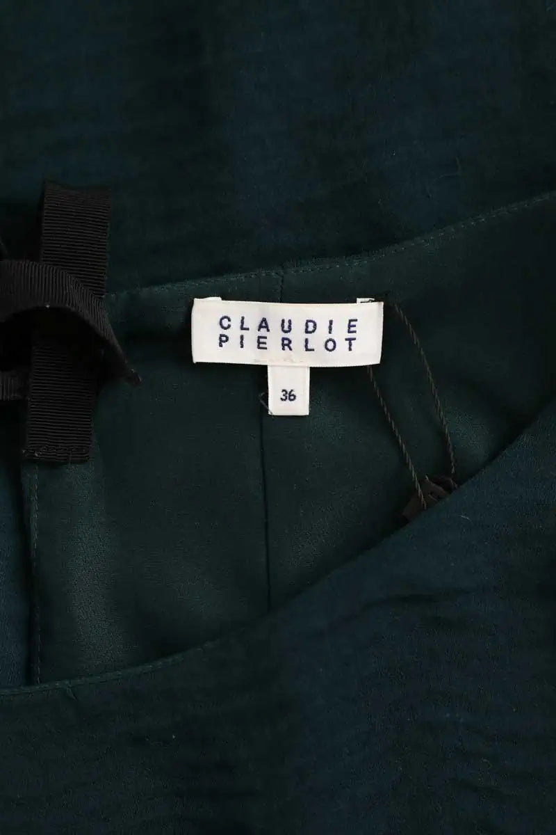 Robe Claudie Pierlot Vert en Polyester