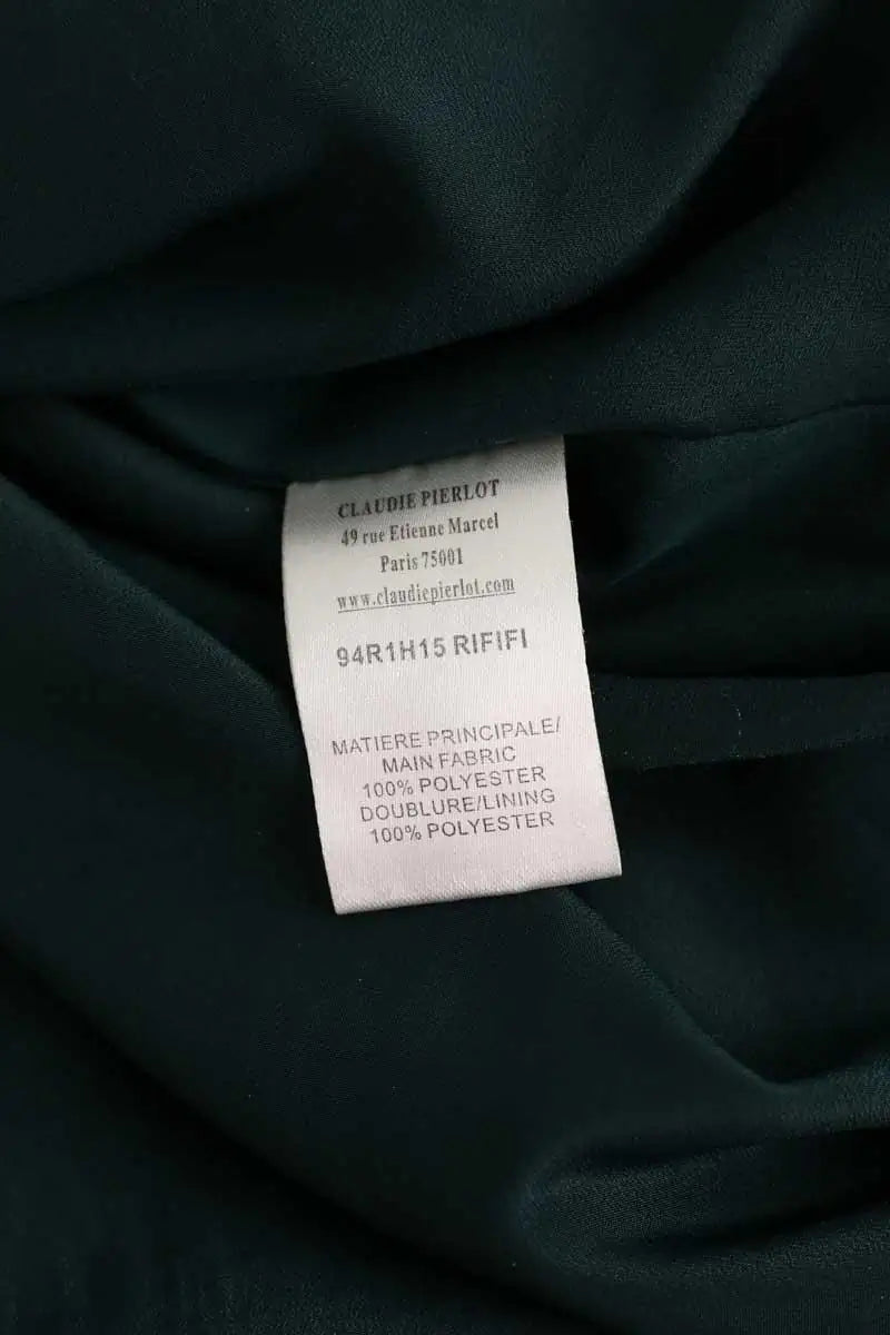 Robe Claudie Pierlot Vert en Polyester
