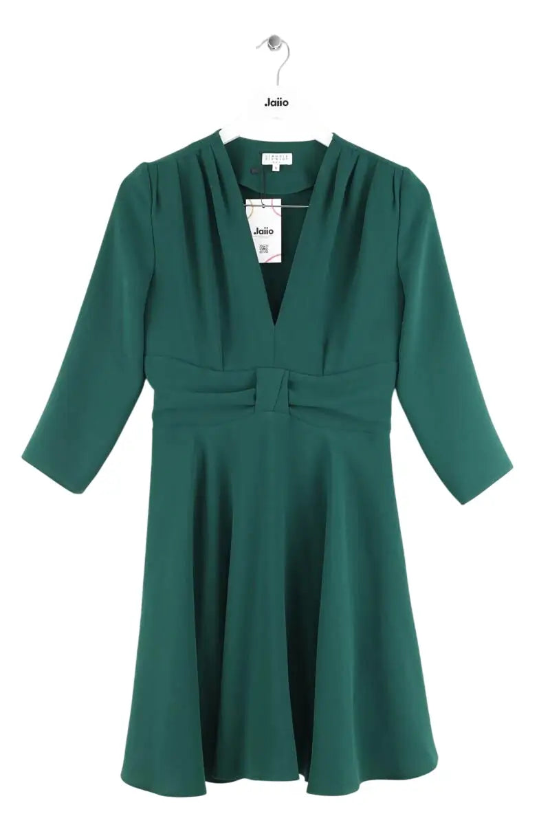 Robe Claudie Pierlot Vert en Viscose, taille S - Seconde Main