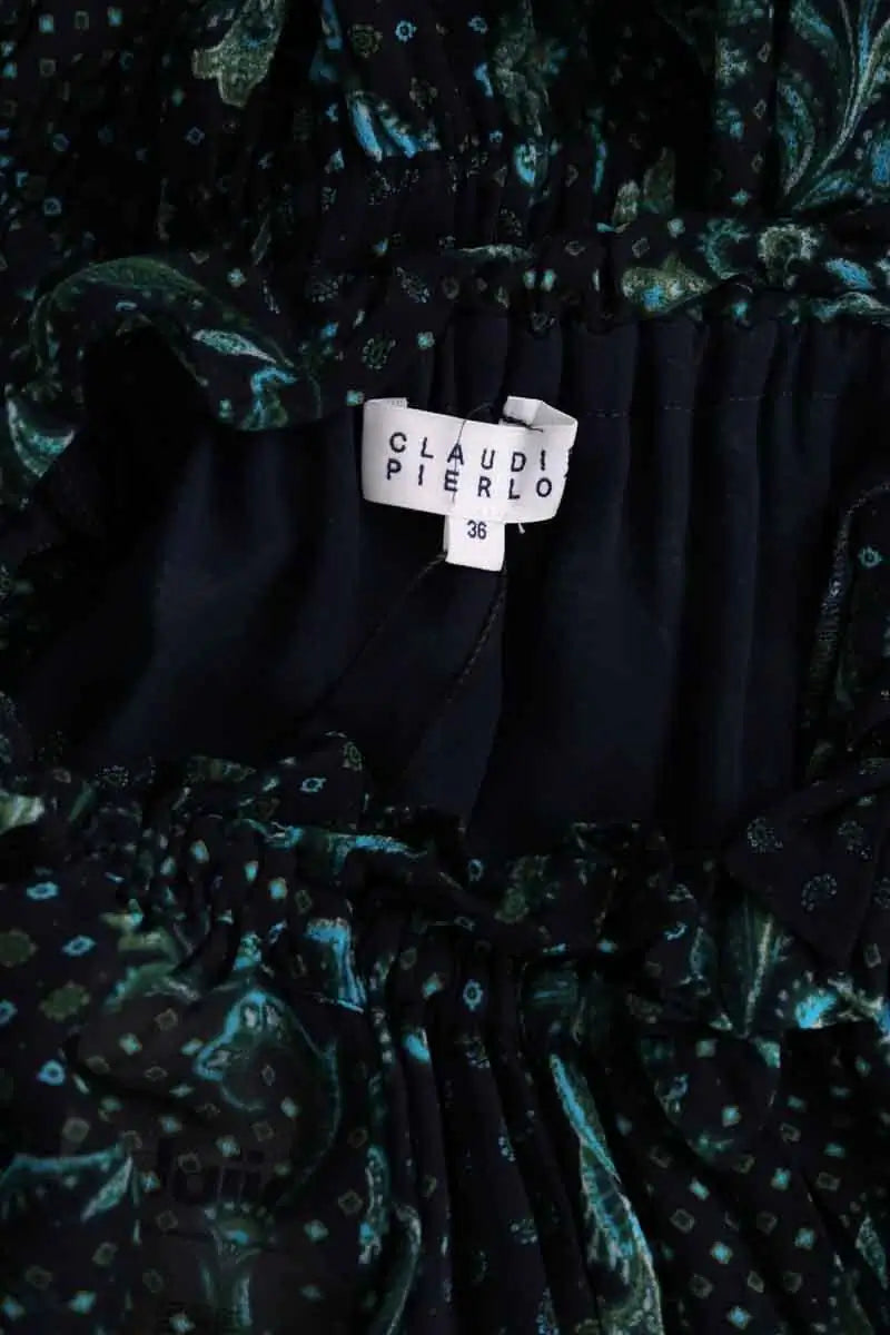 Robe Claudie Pierlot Vert en Viscose