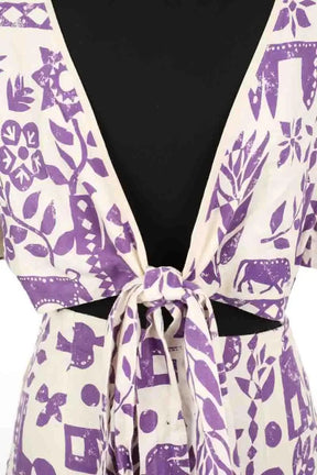 Robe Claudie Pierlot Violet en Lin