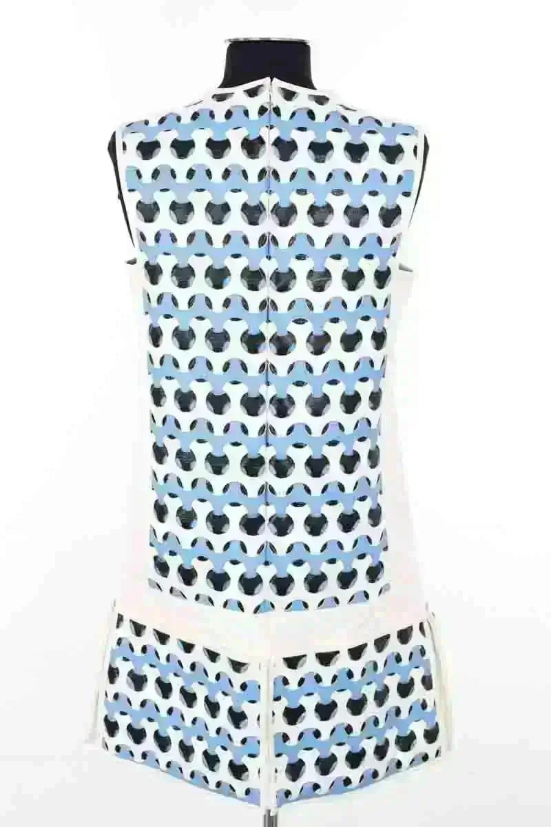 Robe Courrèges Bleu en Coton
