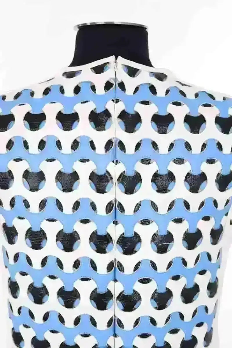 Robe Courrèges Bleu en Coton