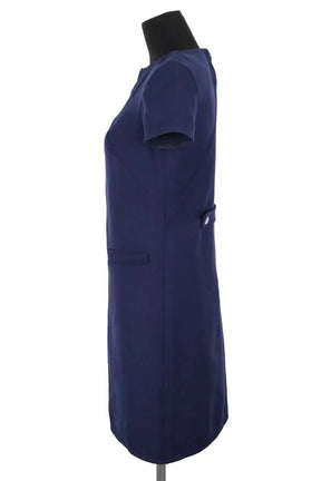 Robe Courrèges Marine en Laine