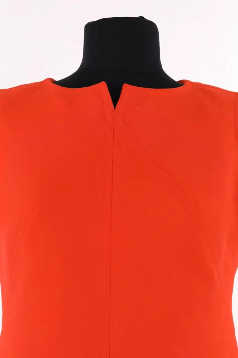 Robe Courrèges Orange en Soie