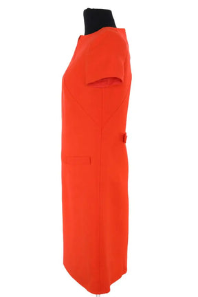 Robe Courrèges Orange en Soie