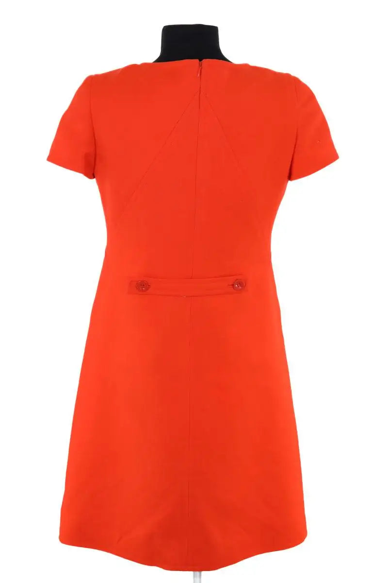 Robe Courrèges Orange en Soie