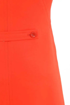 Robe Courrèges Orange en Soie