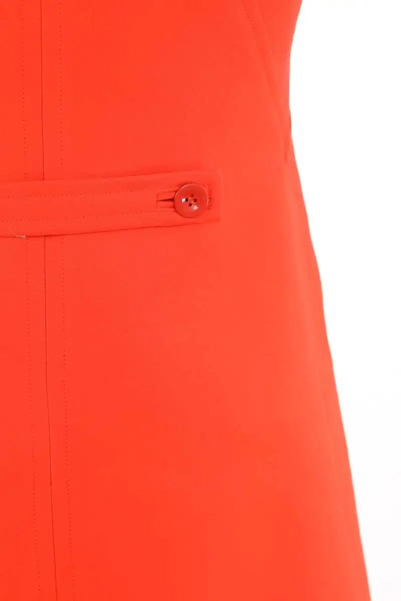 Robe Courrèges Orange en Soie