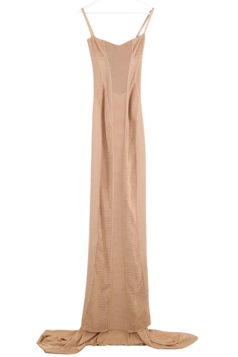 Robe de cérémonie Dsquared2 Camel en Synthétique, taille S - Seconde Main