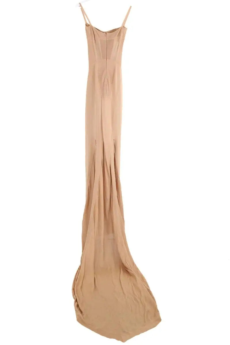 Robe de cérémonie Dsquared2 Camel en Synthétique