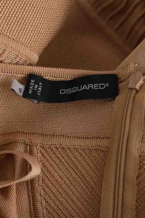 Robe de cérémonie Dsquared2 Camel en Synthétique