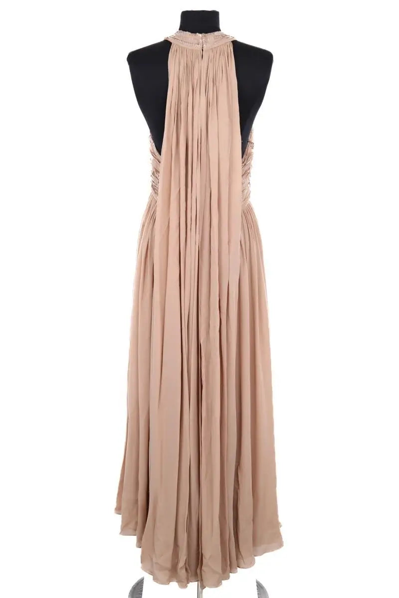 Robe de cérémonie Elie Saab Beige en Viscose