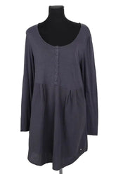 Robe Des Petits Hauts Anthracite en Coton, taille XL - Seconde Main