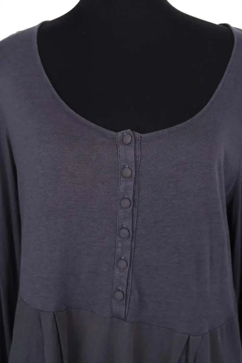 Robe Des Petits Hauts Anthracite en Coton