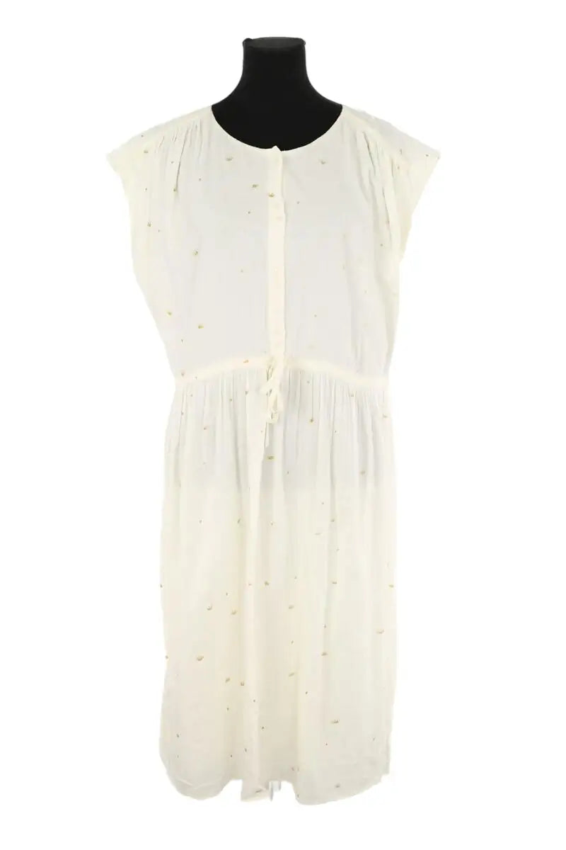 Robe Des Petits Hauts Beige en Coton, taille XL - Seconde Main