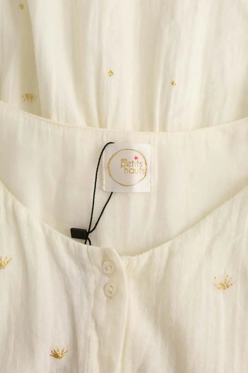 Robe Des Petits Hauts Beige en Coton