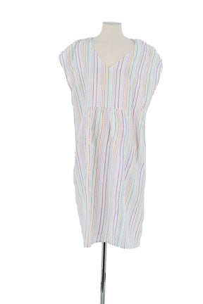 Robe Des Petits Hauts Blanc en Lin, taille M - Seconde Main