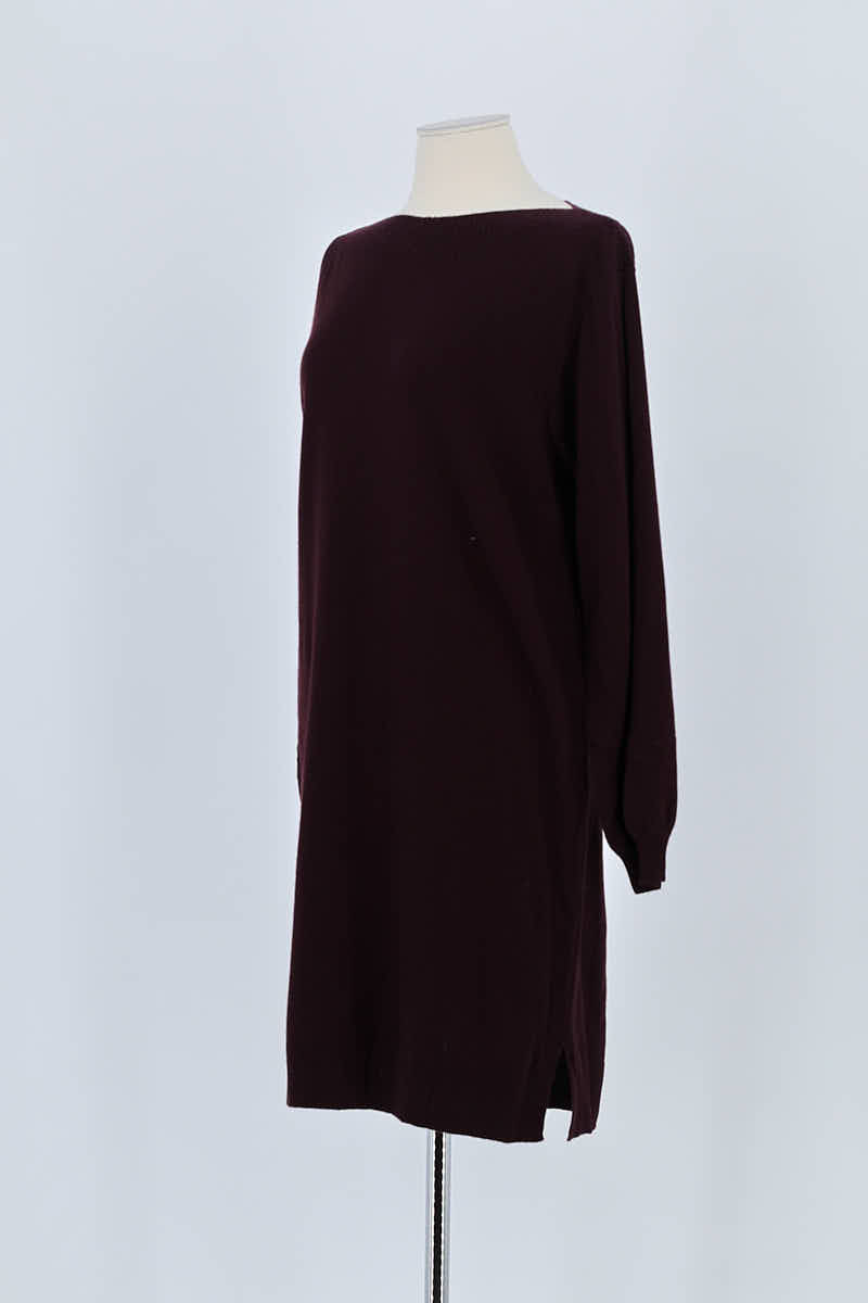 Robe Des Petits Hauts Bordeaux en Laine
