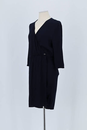Robe Des Petits Hauts Marine en Viscose