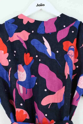 Robe Des Petits Hauts Multicolore en Lin