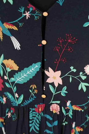 Robe Des Petits Hauts Multicolore en Viscose