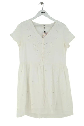 Robe Des Petits Hauts Sabano Blanc en Coton, taille S - Seconde Main