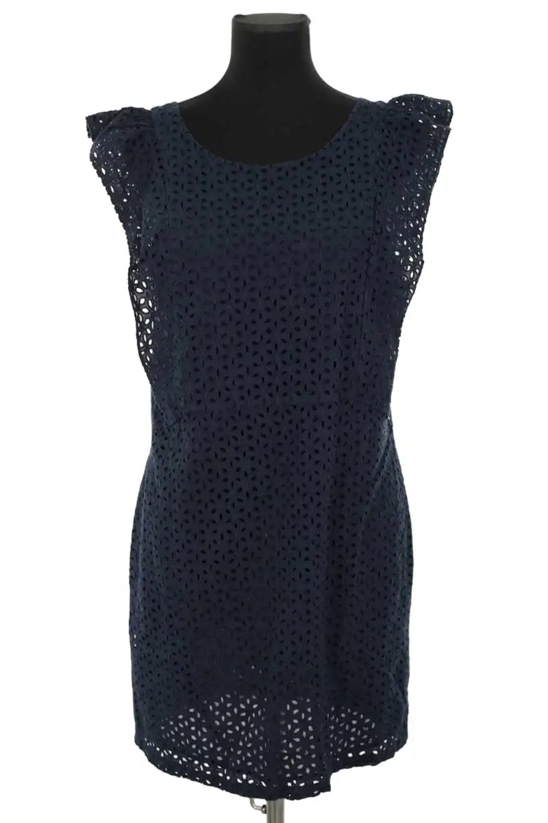 Robe Des Petits Hauts Sabine Marine en Coton, taille L - Seconde Main