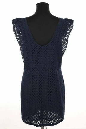 Robe Des Petits Hauts Sabine Marine en Coton