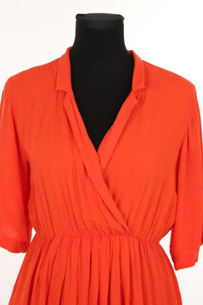 Robe Des Petits Hauts Satako Orange en Synthétique