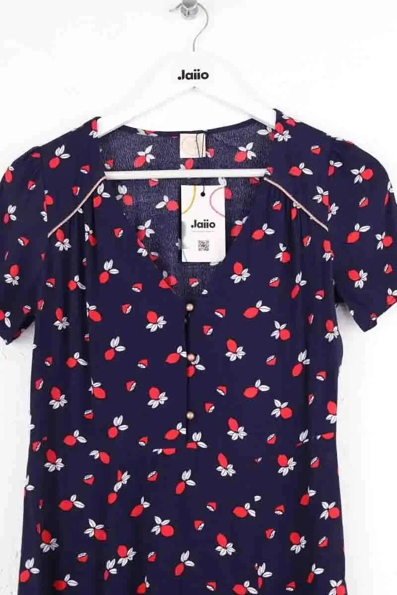 Robe Des Petits Hauts Tokyo Bleu en Viscose