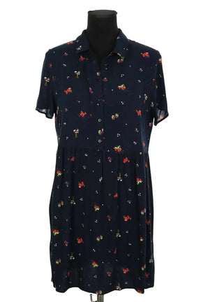 Robe Des Petits Hauts Verinette Bleu en Viscose, taille S - Seconde Main