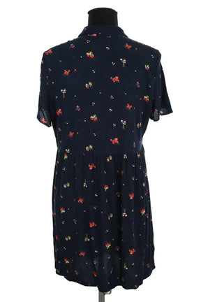 Robe Des Petits Hauts Verinette Bleu en Viscose