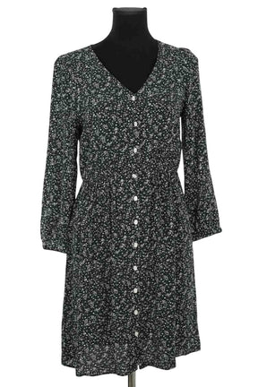 Robe Des Petits Hauts Vert en Viscose, taille S - Seconde Main