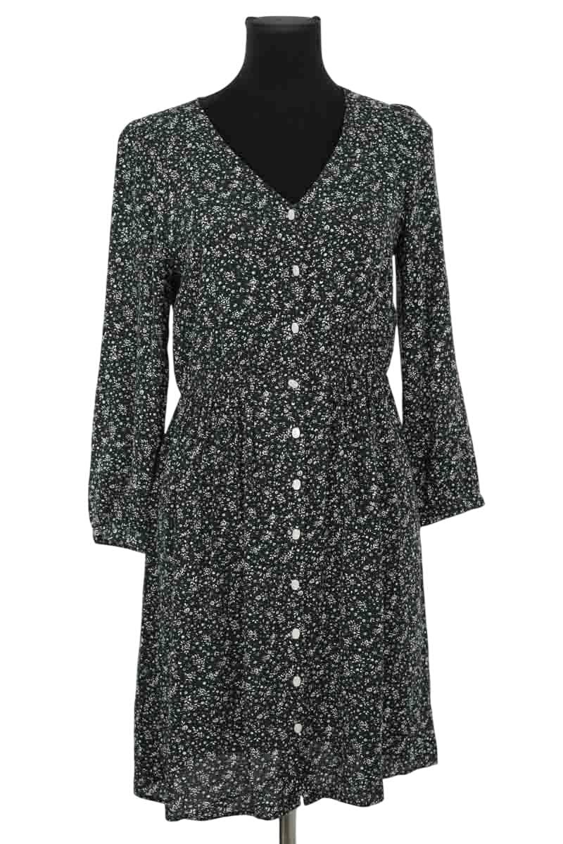 Robe Des Petits Hauts Vert en Viscose, taille S - Seconde Main