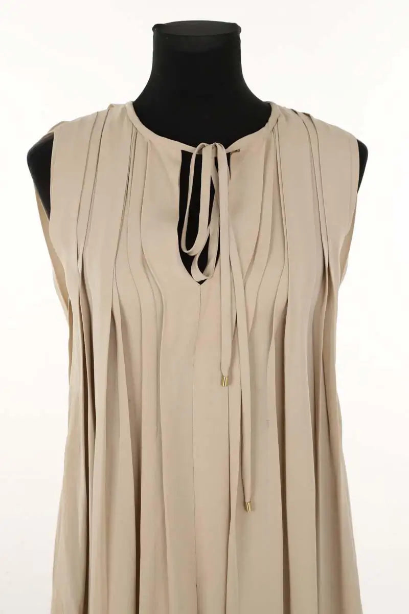 Robe Diane Von Furstenberg Beige en Synthétique
