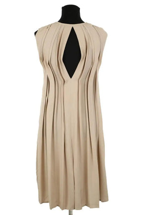 Robe Diane Von Furstenberg Beige en Synthétique