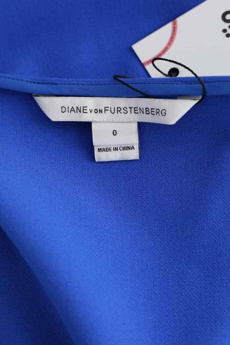 Robe Diane Von Furstenberg Bleu en Polyester