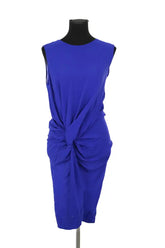 Robe Diane Von Furstenberg Bleu en Soie, taille L - Seconde Main