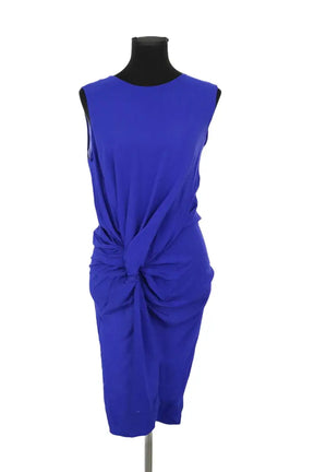 Robe Diane Von Furstenberg Bleu en Soie, taille L - Seconde Main