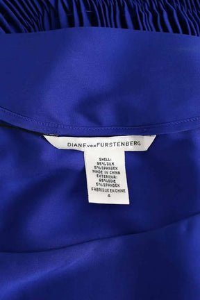 Robe Diane Von Furstenberg Bleu en Soie