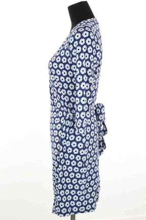Robe Diane Von Furstenberg Bleu en Soie