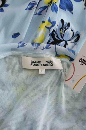 Robe Diane Von Furstenberg Bleu en Synthétique