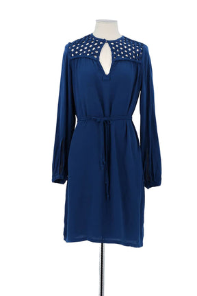 Robe Diane Von Furstenberg Bleu en Viscose, taille L - Seconde Main