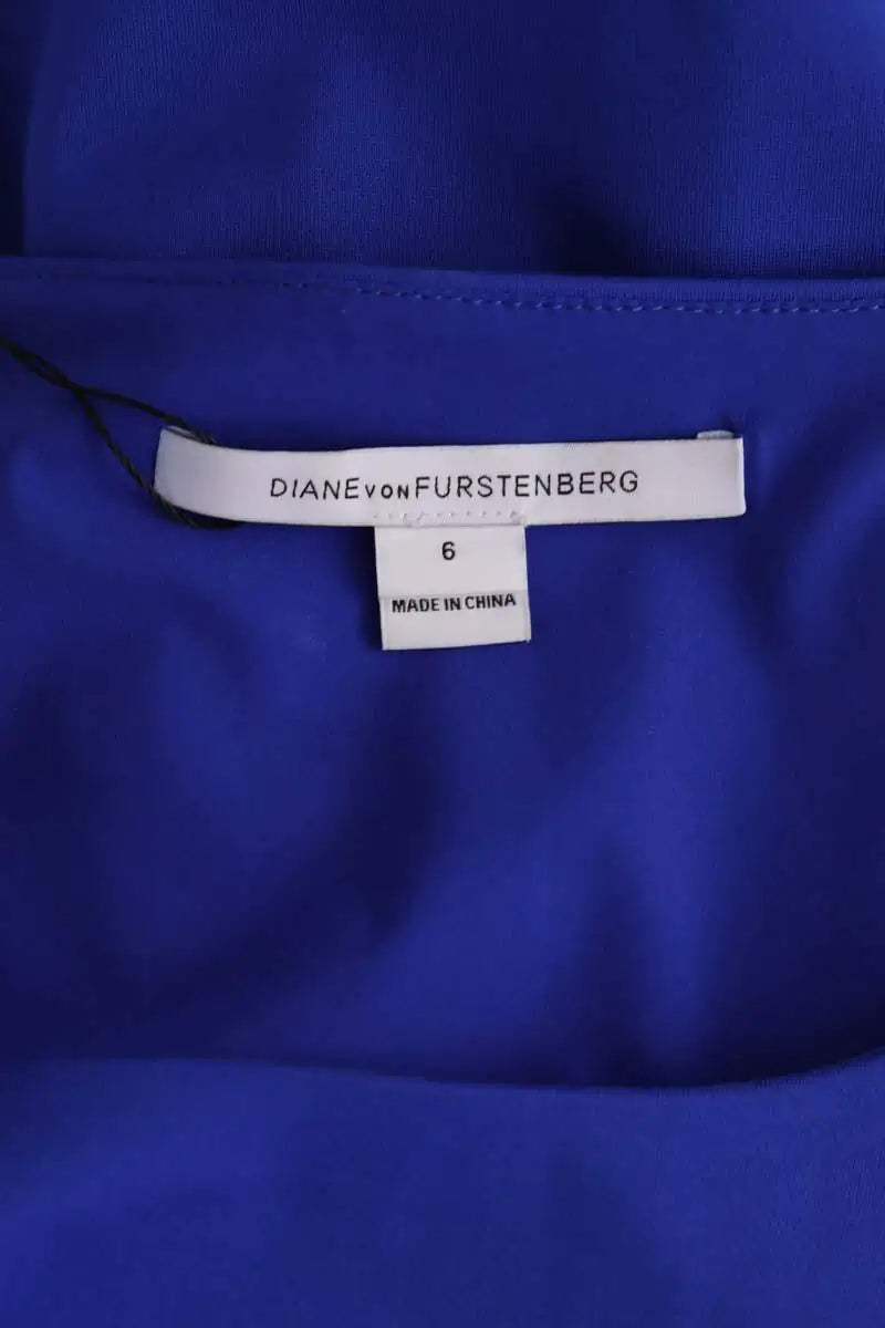 Robe Diane Von Furstenberg Bleu en Viscose