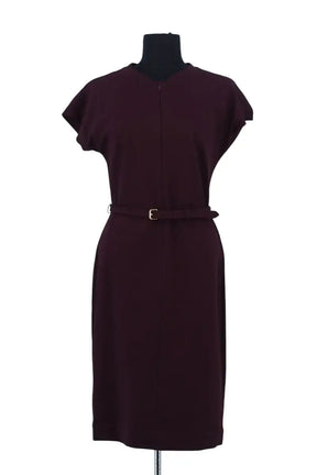 Robe Diane Von Furstenberg Bordeaux en Soie, taille L - Seconde Main